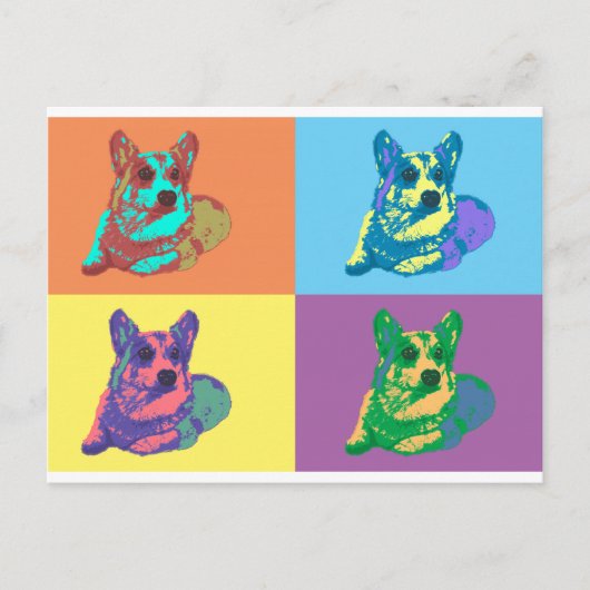 Pembroke Welsh Corgi Briefkaart (Voorkant)