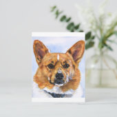 Pembroke Welsh Corgi Briefkaart (Staand voorkant)