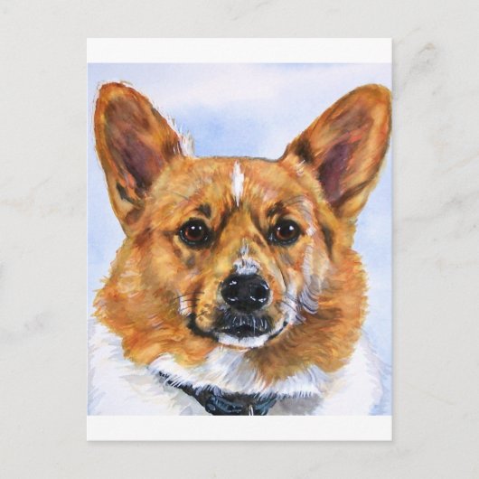 Pembroke Welsh Corgi Briefkaart (Voorkant)