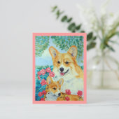 Pembroke Welsh Corgi Briefkaarten (Staand voorkant)