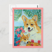Pembroke Welsh Corgi Briefkaarten (Voorkant / Achterkant)