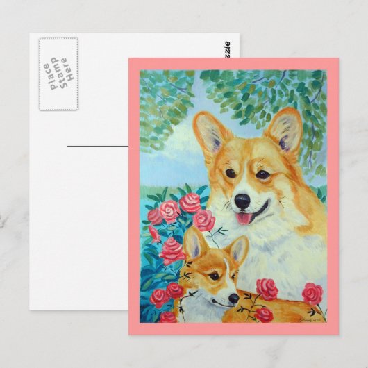 Pembroke Welsh Corgi Briefkaarten (Voorkant / Achterkant)