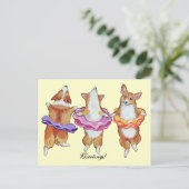 Pembroke Welsh Corgi Briefkaarten (Staand voorkant)