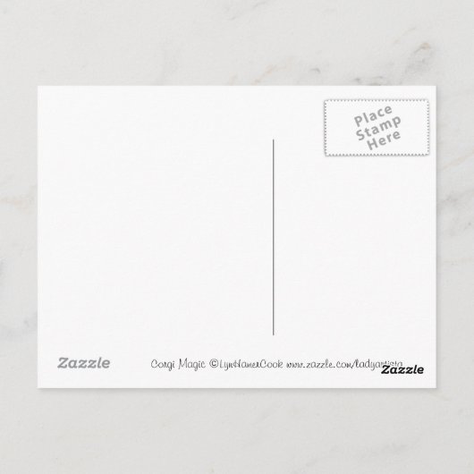 Pembroke Welsh Corgi Briefkaarten (Achterkant)