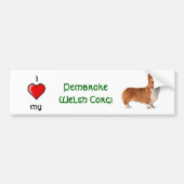Pembroke Welsh Corgi Bumpersticker (Voorkant)