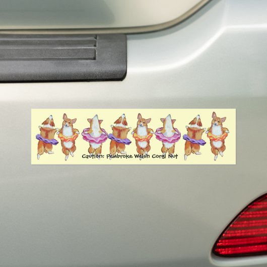 Pembroke Welsh Corgi Bumpersticker (Op auto)