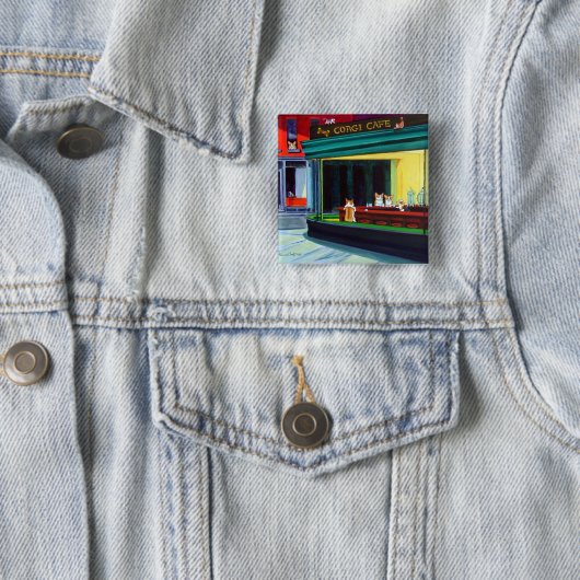 Pembroke Welsh Corgi Button (In situ)