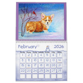 Pembroke Welsh Corgi Calendar Corgi Charm Original Kalender (Feb 2026)