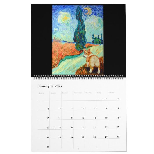 Pembroke Welsh Corgi Calendar Masters Tribute Kalender (Jan 2027)