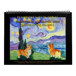 Pembroke Welsh Corgi Calendar Masters Tribute Kalender