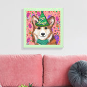 PEMBROKE WELSH CORGI CANVAS AFDRUK (Insitu (Woonkamer))