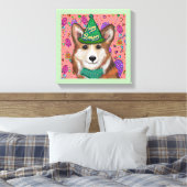 PEMBROKE WELSH CORGI CANVAS AFDRUK (Insitu (Slaapkamer))