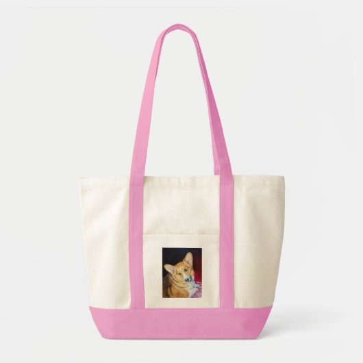 Pembroke Welsh Corgi Canvas tas (Voorkant)