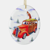 Pembroke Welsh Corgi Circle Ornament (Rechts)