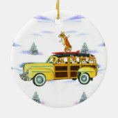Pembroke Welsh Corgi Circle Ornament (Achterkant)