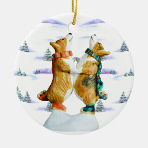 Pembroke Welsh Corgi Circle Ornament