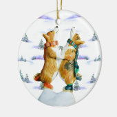 Pembroke Welsh Corgi Circle Ornament (Links)