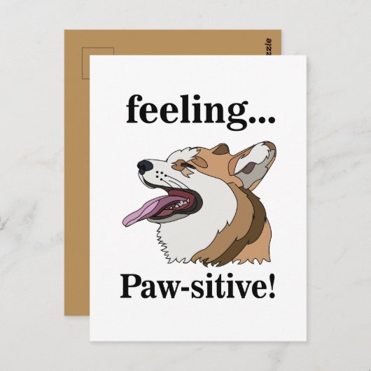 Pembroke Welsh Corgi Cute Dog Briefkaart (Voorkant / Achterkant)