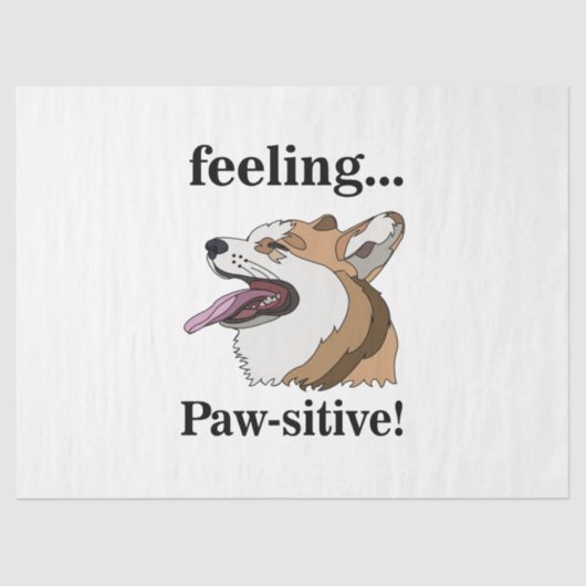 Pembroke Welsh Corgi Cute Dog Tissuepapier (Voorkant)