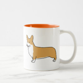 Pembroke Welsh Corgi | Cute Dog Tweekleurige Koffiemok