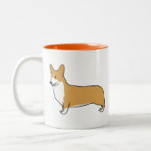 Pembroke Welsh Corgi | Cute Dog Tweekleurige Koffiemok (Links)