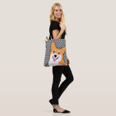Pembroke Welsh Corgi Cute ZigZag Tote Bag (Op model)