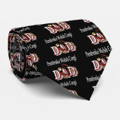 pembroke WELSH corgi dad Stropdas (Opgerold)