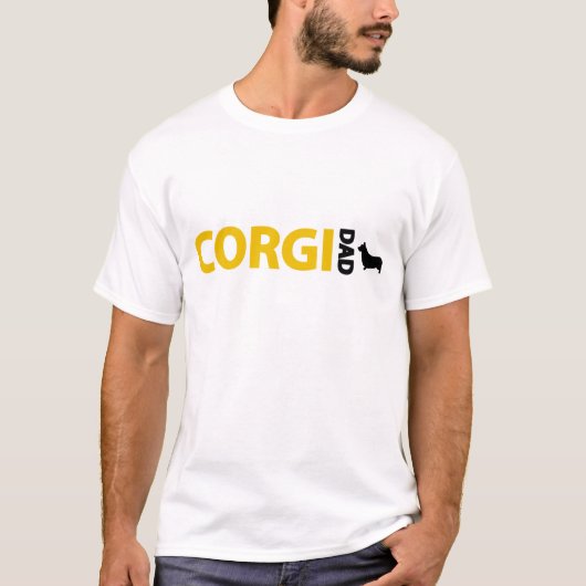 Pembroke Welsh Corgi Dad T-shirt (Voorkant)