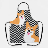 Pembroke Welsh Corgi Dinner Time Schort (Voorkant)