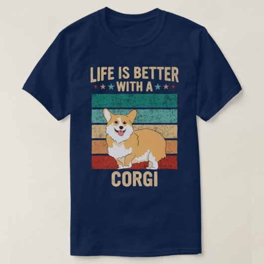 Pembroke Welsh Corgi Dog1278 T-shirt (Design voorkant)