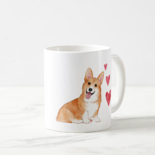 Pembroke Welsh Corgi Dog Aangepaste naam Koffiemok