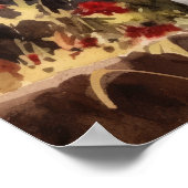 Pembroke Welsh Corgi Dog Art Print Poster (Hoek)