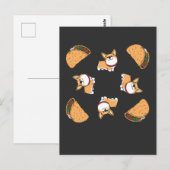 Pembroke Welsh Corgi Dog en Mexican Taco Lover Briefkaart (Voorkant / Achterkant)
