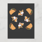 Pembroke Welsh Corgi Dog en Mexican Taco Lover Briefkaart (Voorkant)