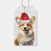 Pembroke Welsh Corgi Dog Fun Kerstvakantie Cadeaulabel (Voorkant)