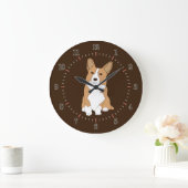 Pembroke Welsh Corgi Dog Grote Klok (Huis)