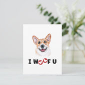 Pembroke Welsh Corgi Dog I Wof You (Staand voorkant)