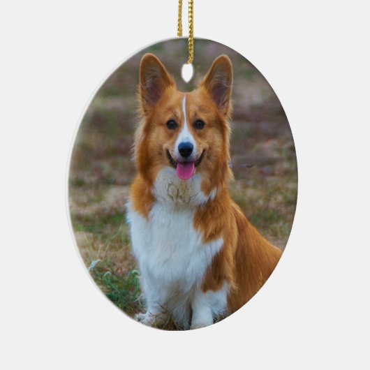 Pembroke Welsh corgi Dog Keramisch Ornament (Rechts)