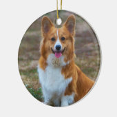 Pembroke Welsh corgi Dog Keramisch Ornament (Links)