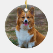 Pembroke Welsh corgi Dog Keramisch Ornament (Achterkant)