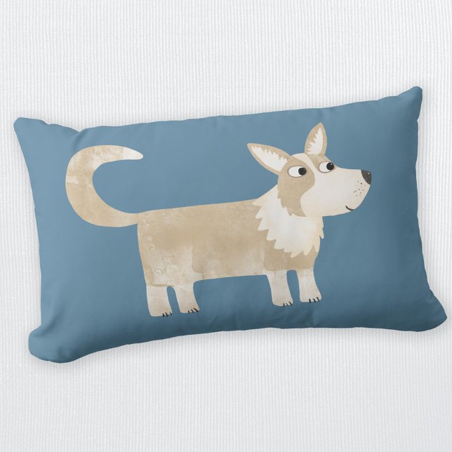 Pembroke Welsh Corgi Dog Kussen (Cute Corgi Dog lumbar pillow for animal lovers)