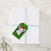 Pembroke welsh Corgi Dog met kerstkerstkerstkerstk Cadeaulabel (Met Touw)