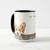 Pembroke Welsh Corgi Dog Mok (Voorkant links)