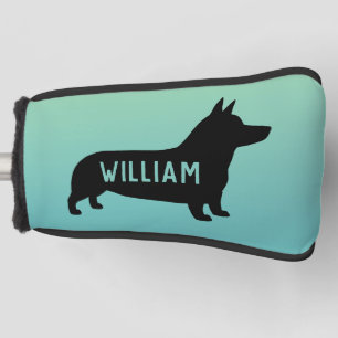Pembroke Welsh Corgi Dog Silhouette Custom Golfheadcover