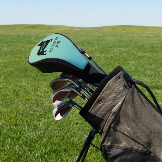 Pembroke Welsh Corgi Dog Silhouette Custom Golfheadcover (Insitu)