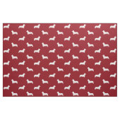 Pembroke Welsh Corgi Dog Silhouettes Pattern Stof (Fat Quarter)