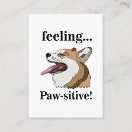 Pembroke Welsh Corgi Dog Walker Visitekaartje