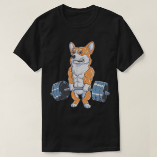 Pembroke Welsh Corgi Dog werkt Funny Corgi uit  T-shirt