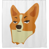 Pembroke Welsh Corgi Douchegordijn (Voorkant)