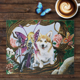 Pembroke Welsh Corgi en Fairy Legpuzzel